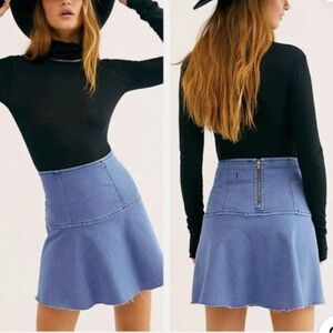 We the Free Highlands Denim Mini Skirt size 2